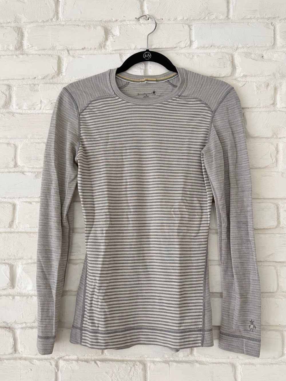 Smartwool Women's Classic Thermal Merino Base Layer - Grey Stripe